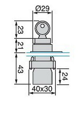 1PC FITS XB2BG33C 22MM 2NO 3Positions Maintained Key Select Selector Switch