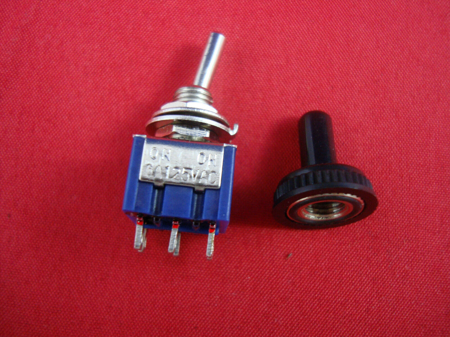 10PCS DPDT Miniature Toggle Switch ON-ON Maintained Water Proof 6 Pins