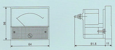 DC 1A Analog Ammeter Panel Current Meter 85C1 0-1A DC directly Connect