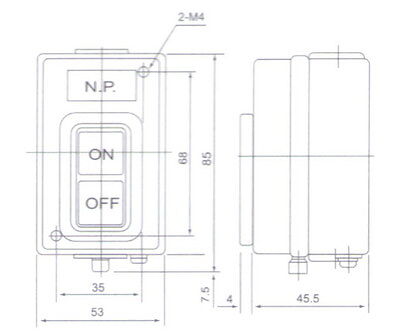 1PC 3 PHASES 2.2KW 15A Self-locking POWER PUSHBUTTON SWITCH Fits TBSN-315 BS216B