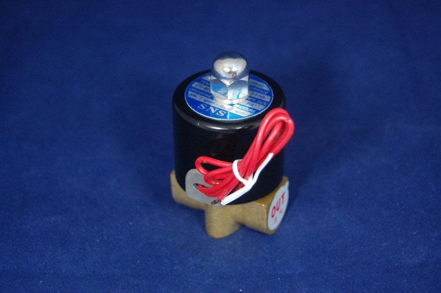 1/4" 2/2 Way Electric Solenoid Valve Coil 110V AC Air, Gas,Fuel brass body