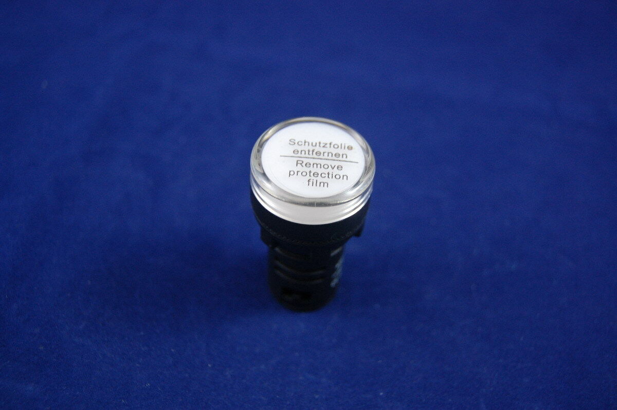 10PCS Pilot light White Led Lamp 22mm Screw Terminal 12V DC/AC