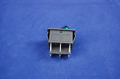 5Pcs Green 24V Light Illuminated 2 Position ON/ON Boat Rocker Switch 6 Pin