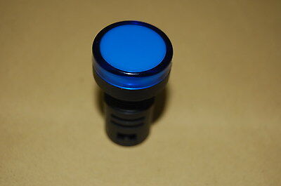 LOT OF 2PCS Pilot light Blue Led Lamp 22mm Screw Terminal 380V AC