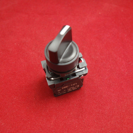 1PC 22mm Selector switch 3 Position Momentary Fits XB5AD53 2N/O  SPRING RETURN