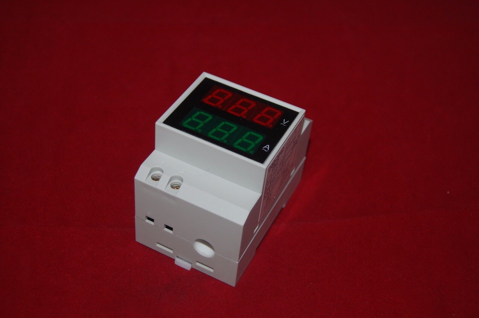 Din rail LED voltmeter ammeter voltage current meter AC 80-300V,0.1-99.9A