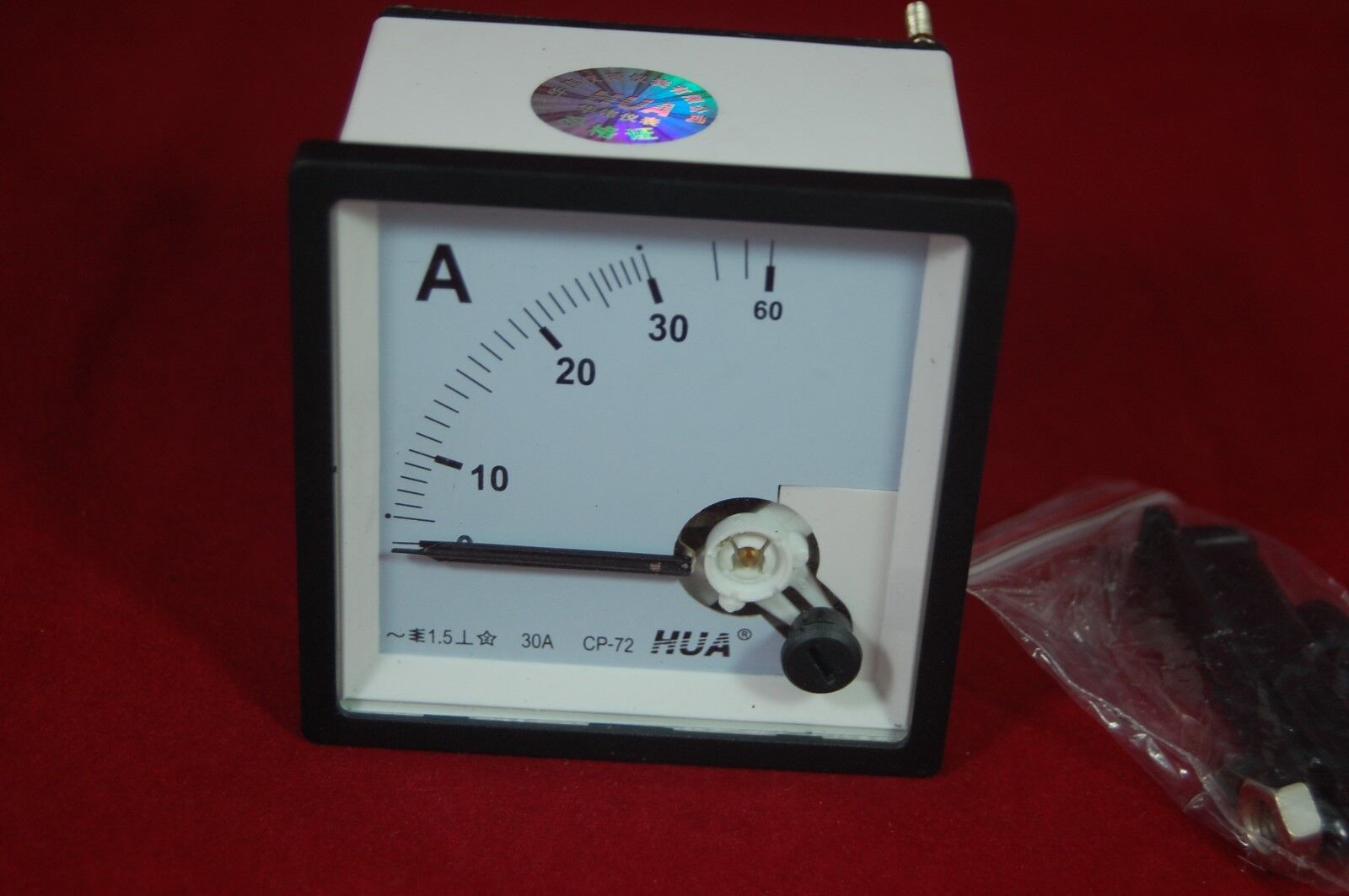 AC 0-30A Analog 72X72 Ammeter Analogue Panel meter 30A Directly connnected