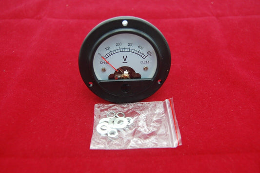 DC 0-500V Round Analog Voltmeter Voltage panel meter Dia. 66.4mm DH52