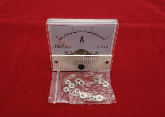 DC 3A Analog Ammeter Panel Current Meter 85C1 0-3A DC directly Connect