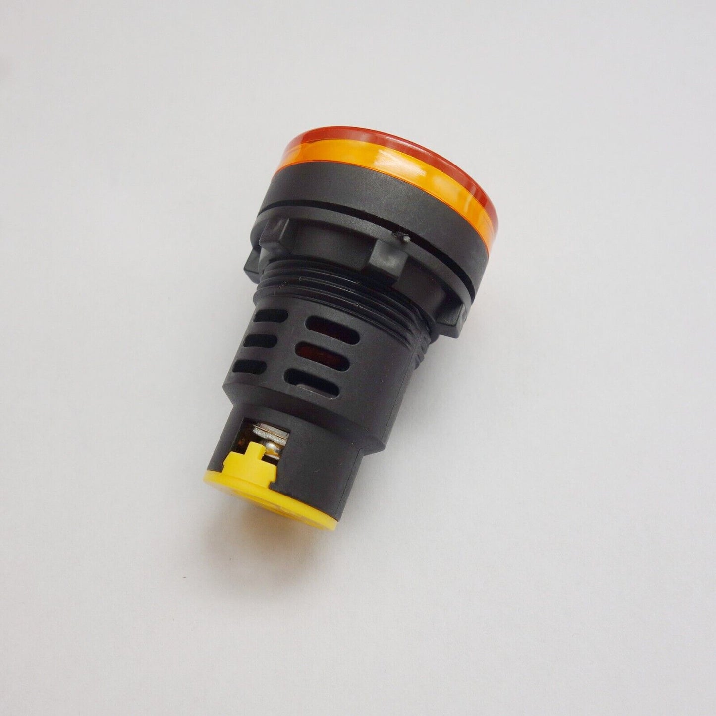 2PCS Pilot light yellow Led Lamp Panel Cutout Dia. 30mm Screw Terminal 24V AC/DC