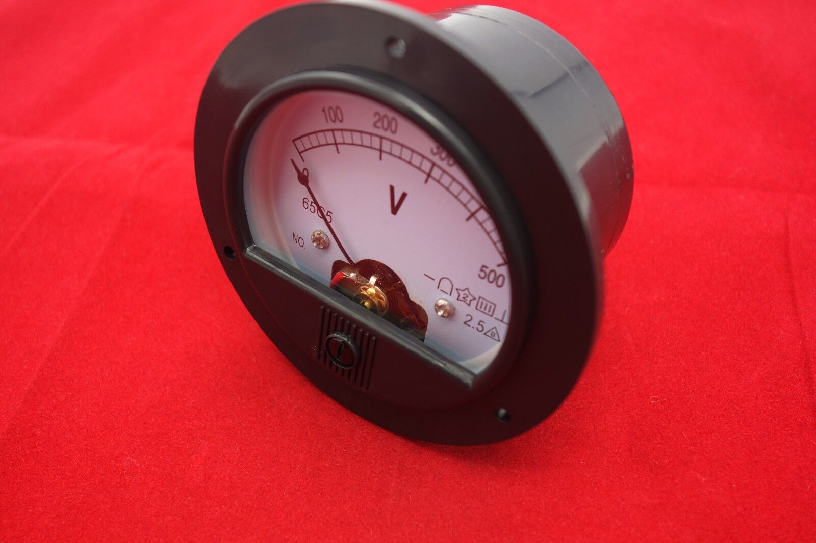 DC 0-500V Round Analog Voltmeter Voltage Panel Meter Dia.90mm direct Connect