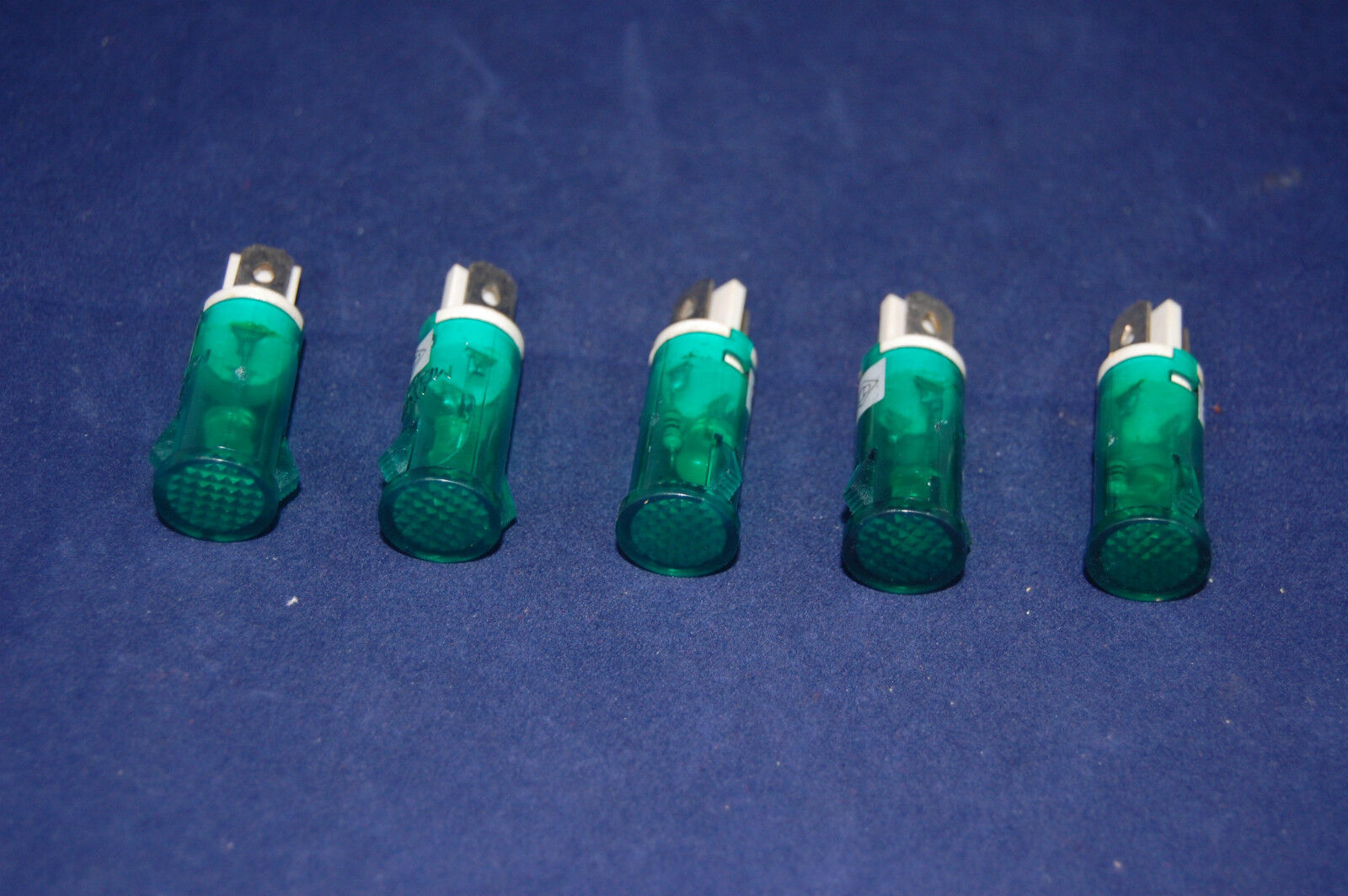 5 Pcs 24V AC/DC 12mm Green Panel Mounting plug in LED  Pilot Lights
