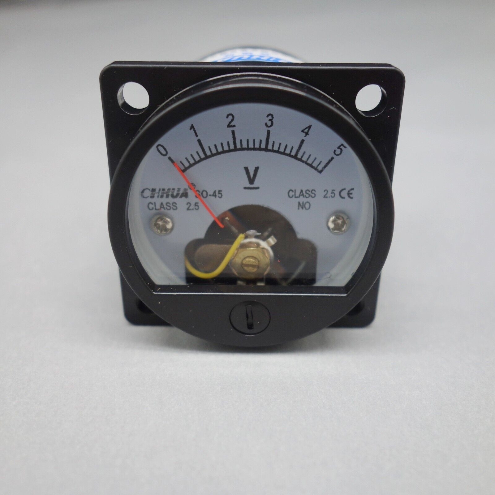 DC 0-5V Analog Voltmeter Analogue Voltage panel meter SO45 directly Connect