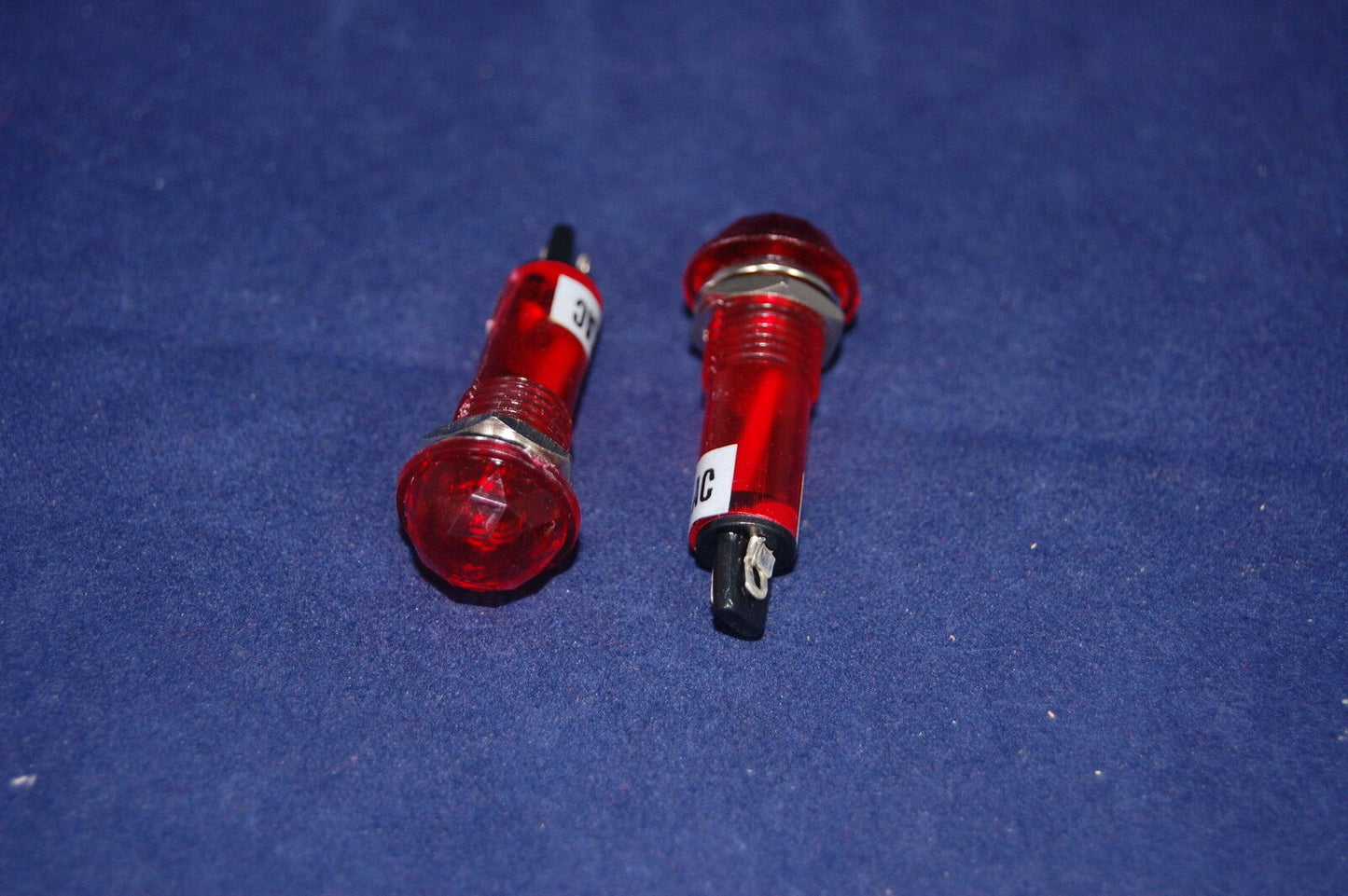 5Pcs 12V AC/DC 9mm RED Mini Plug in LED Pilot Lights Fresnal Dome Cap