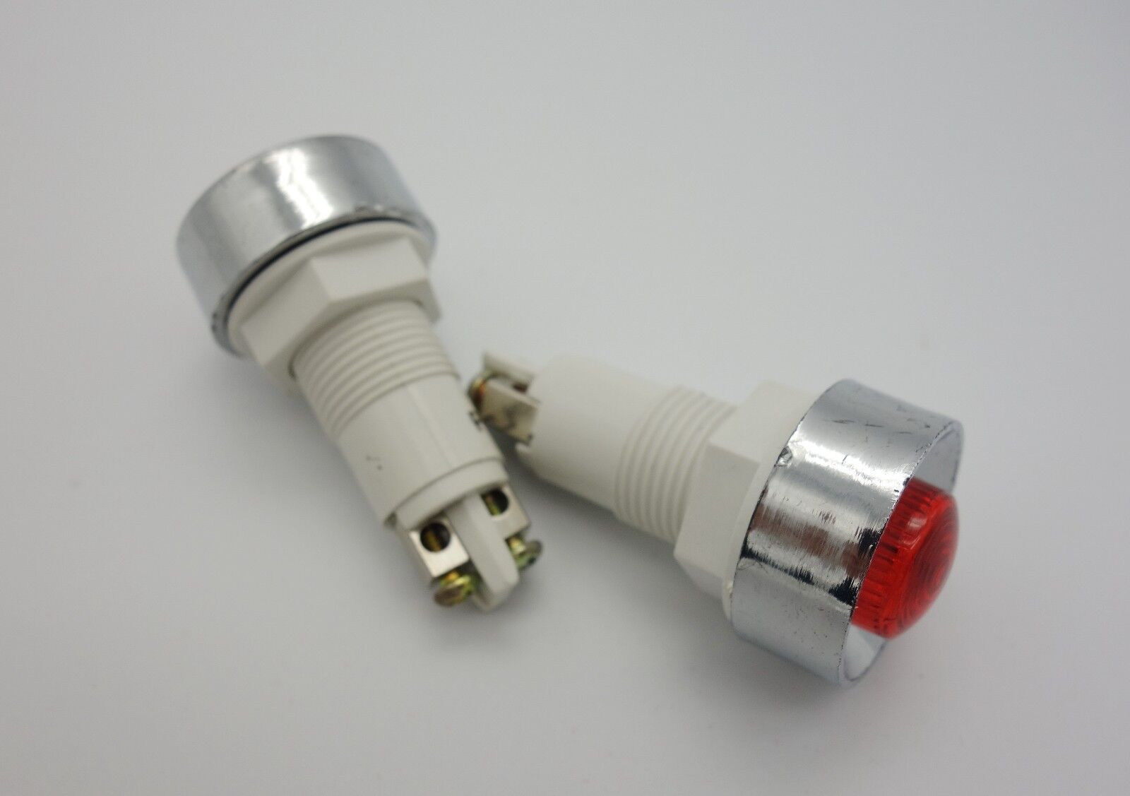 5 Pcs Cutout 13.5mm 120 AC RED incandescent Pilot Lights Screw terminal