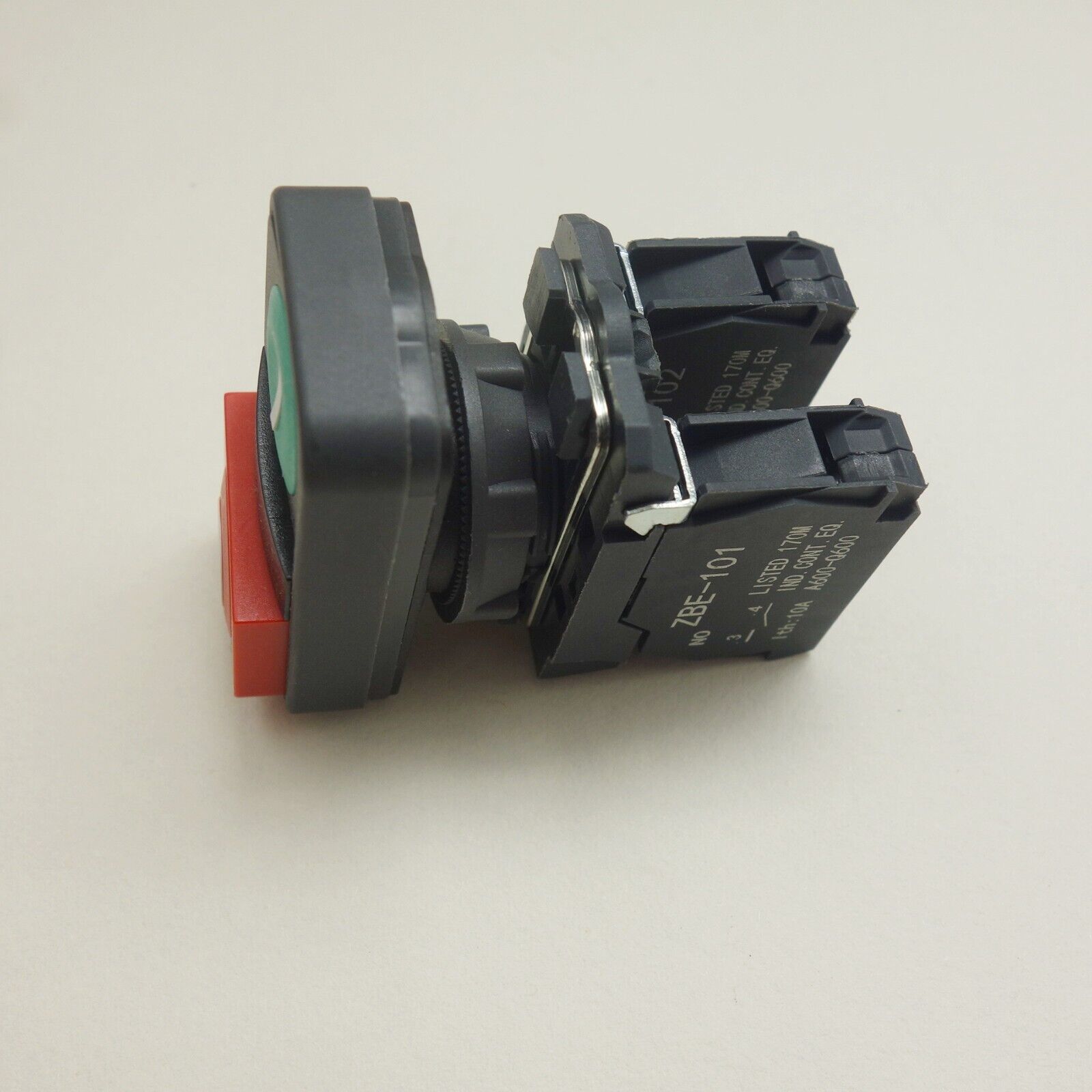 1pc Double headed pushbutton switch Fits XB5AL73415 flush Green Extended Red