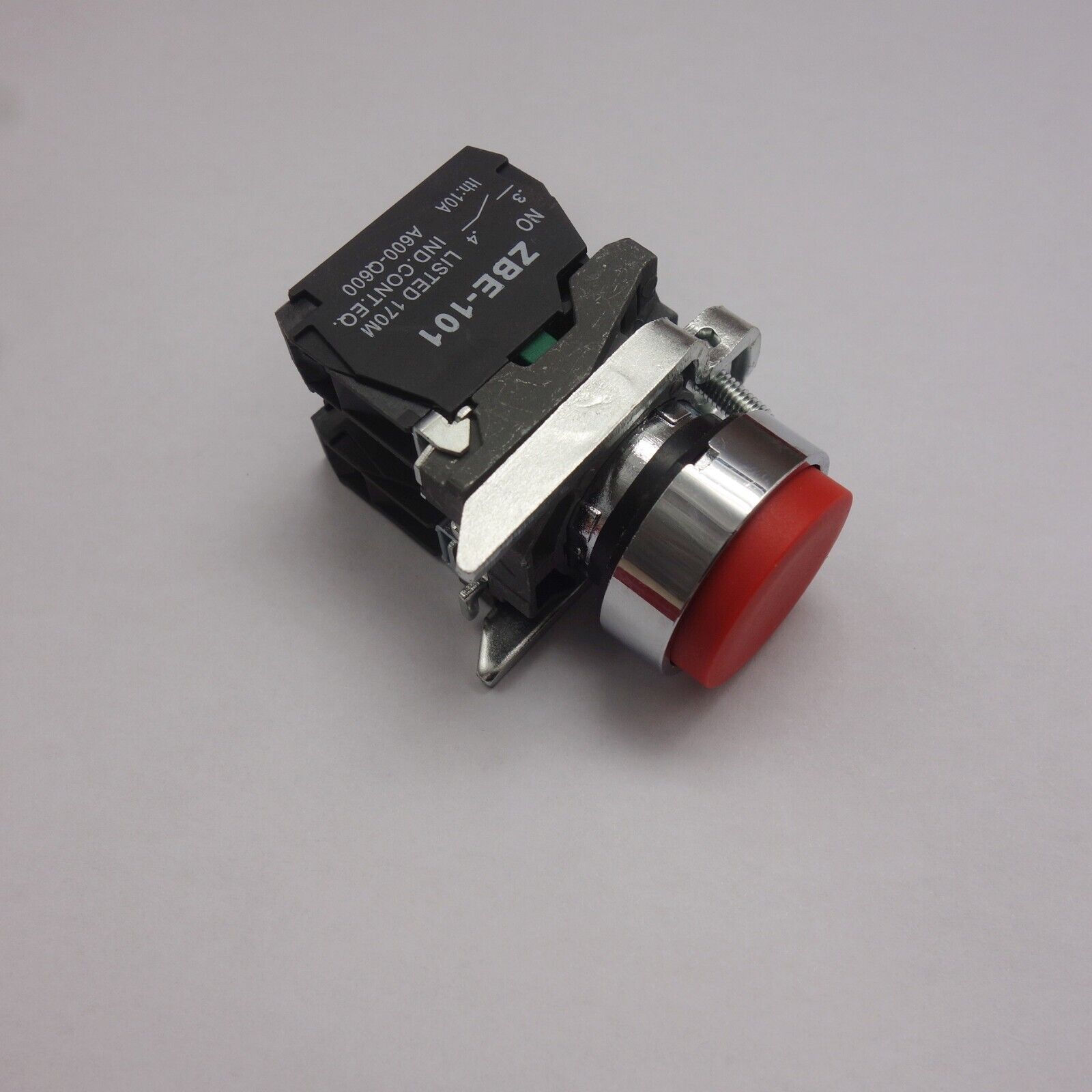 1PC 22MM Metal PUSH BUTTON SWITCH FITS XB4BL45 RED 1NC/1NO Projecting push