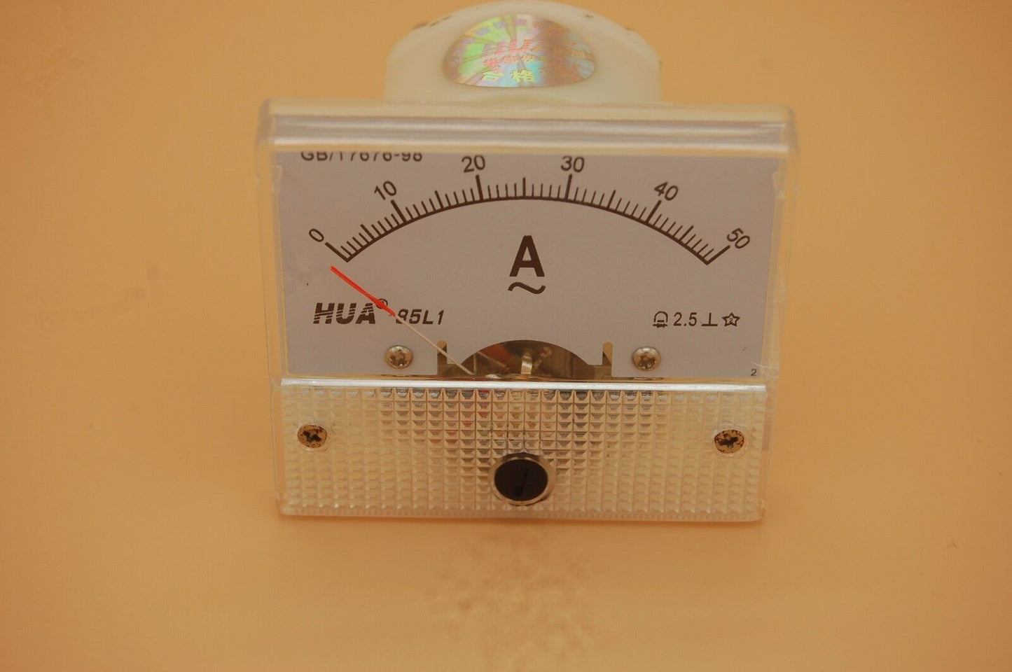 1PC AC 50A Analog Ammeter Panel AMP Current Meter 56*64MM 0-50A