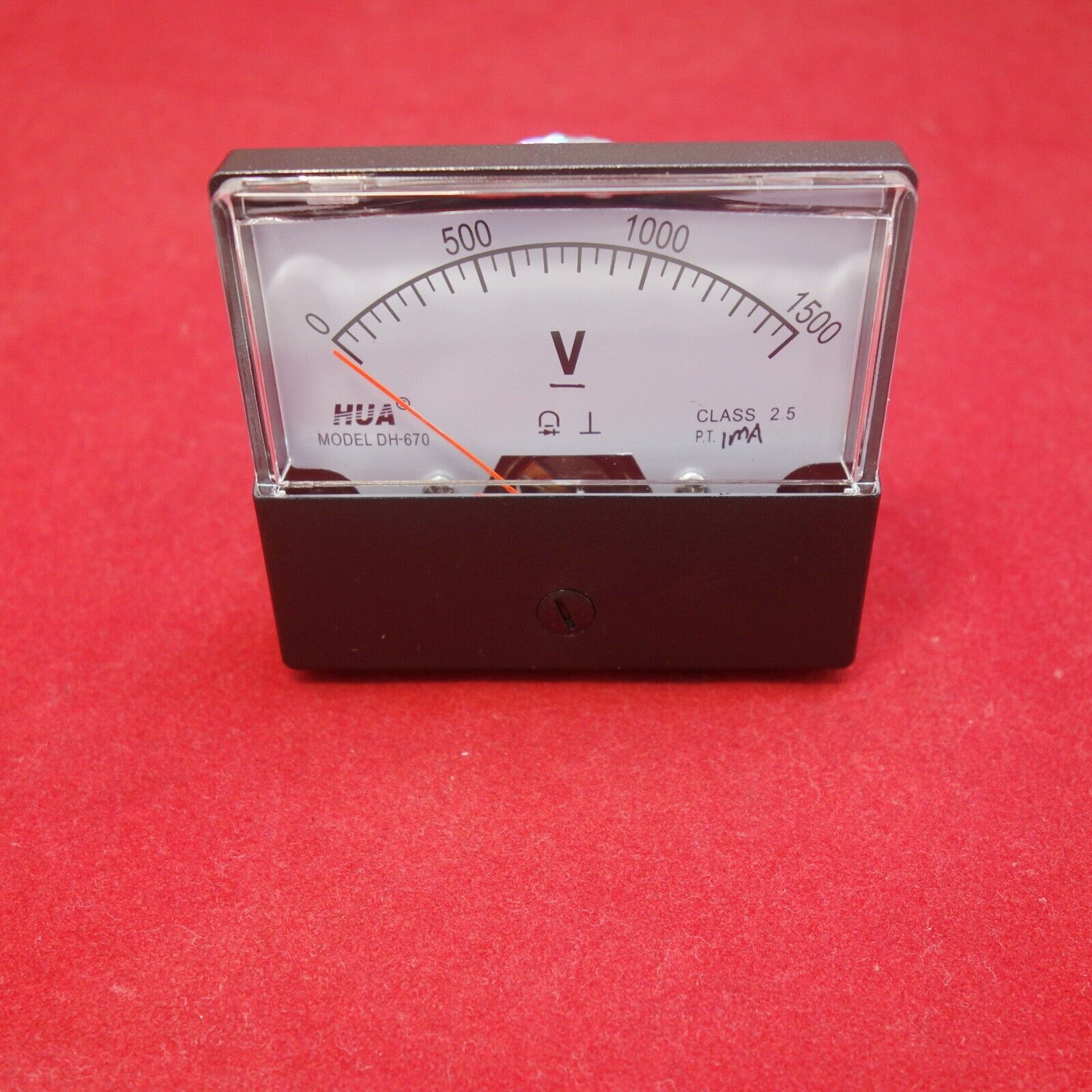 1PC DC 1500V  1mAnalog Voltmeter Panel Voltage Meter 60*70MM