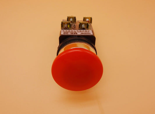 1PC Cutout 30mm Spring Return Momentary RED Mushroom Head push button switch