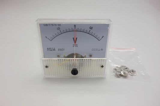 DC Minus Zero Plus -1V - 0 -+1V Analog 85C1 56*64mm Voltage Analogue Panel meter