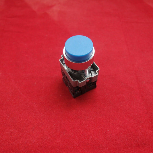 5PCS 22MM PUSHBUTTON SWITCH FITS XB2BL65 BLUE 1NC/1NO Projecting push MOMENTARY