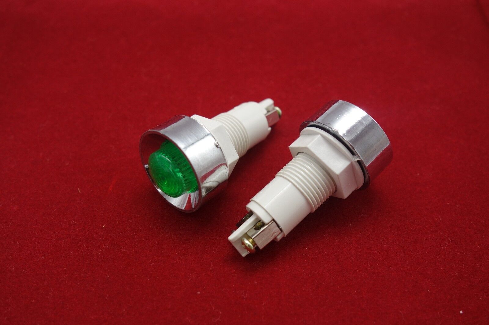 5 Pcs Cutout 13.5mm 120V AC Green Mini Neon Pilot Lights Screw terminal