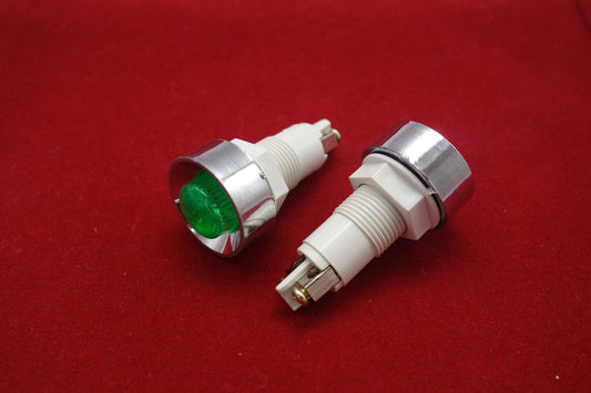 5 Pcs Cutout 13.5mm 120V AC Green Mini Neon Pilot Lights Screw terminal