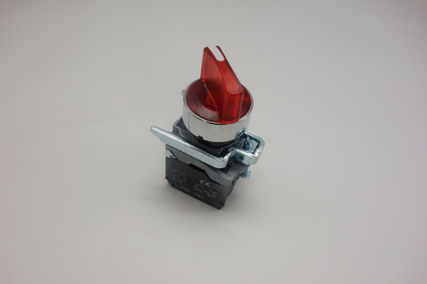1PC 22mm ILlUMINATED Selector switch 2 Position Fits RED XB4BK124G5 110V LED
