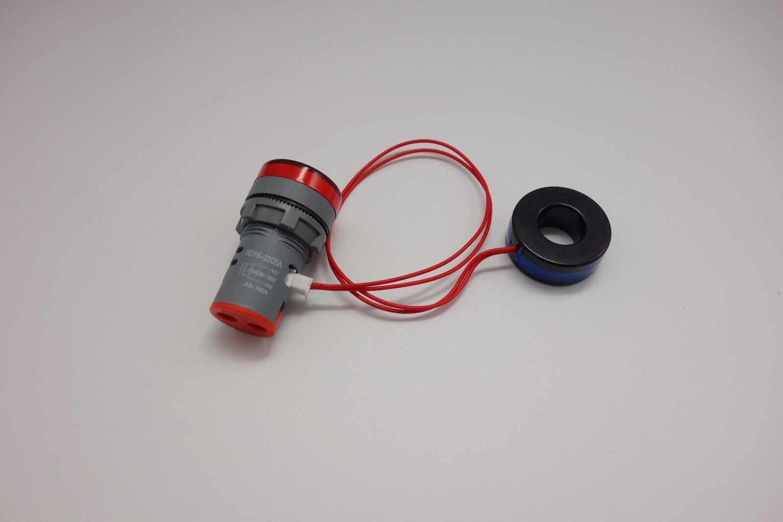22MM RED 3 digital LED AC 0-100A Ammeter AMP Current meter Pilot Light type
