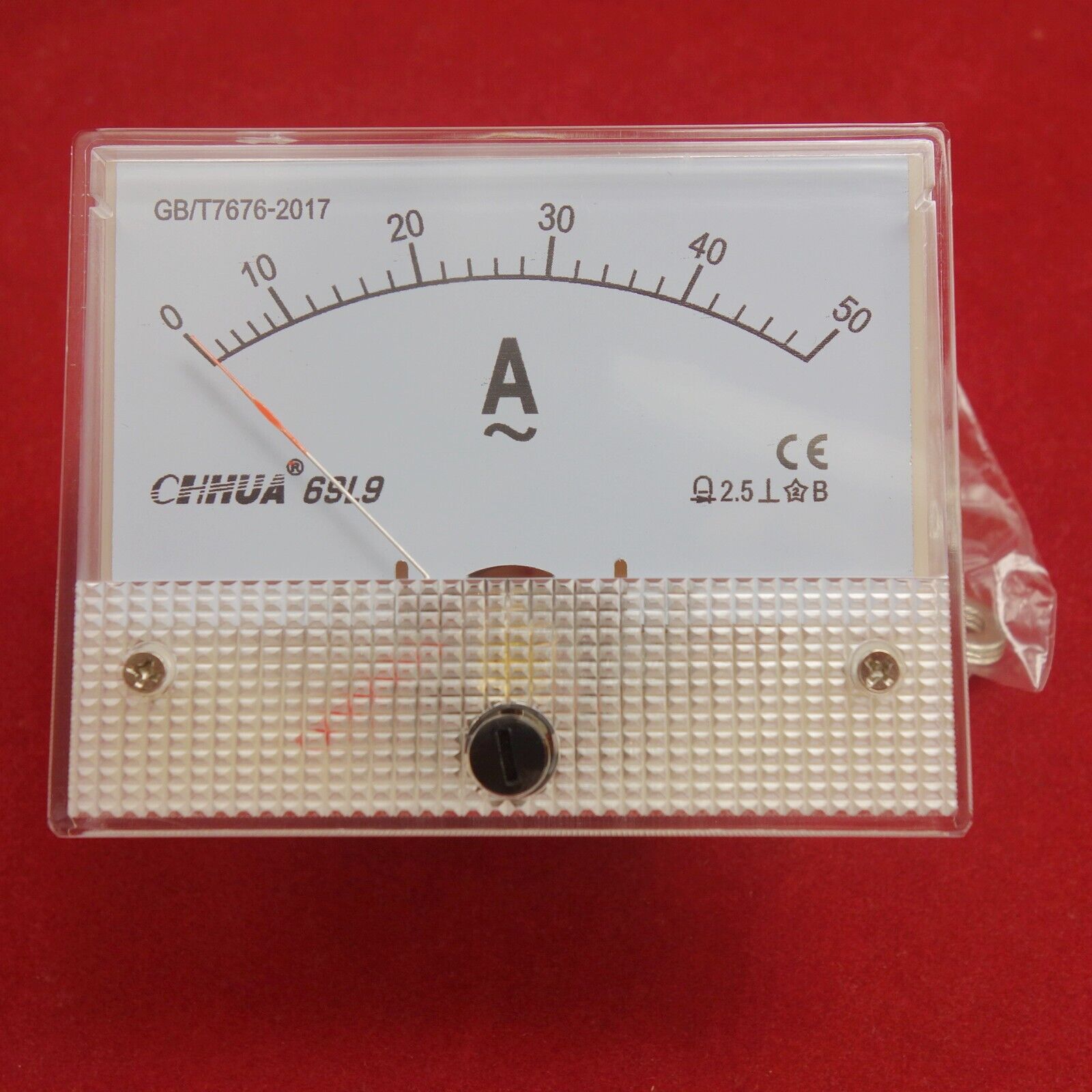 1pc AC 50A Analog Ammeter Panel AMP Current Meter 69L9 direct connect