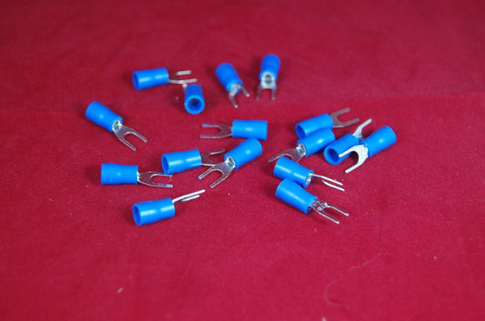 50PCS SV2-6 1/4 FORK SHAPE INSULATED  terminal, FORK terminals