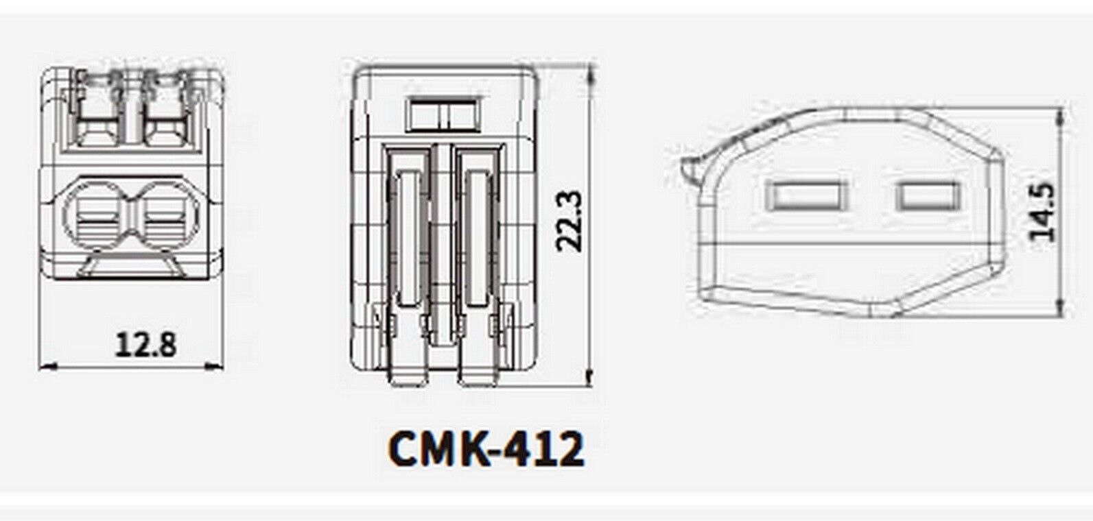 20PCS CMK SERIES PUSH IN QUICK CONNECTOR terminal block 32A  2 3 4 5 circuits