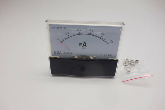 1pc DC 1mA Analog Ammeter Panel Current Meter 44C2 80*100MM DC directly Connect