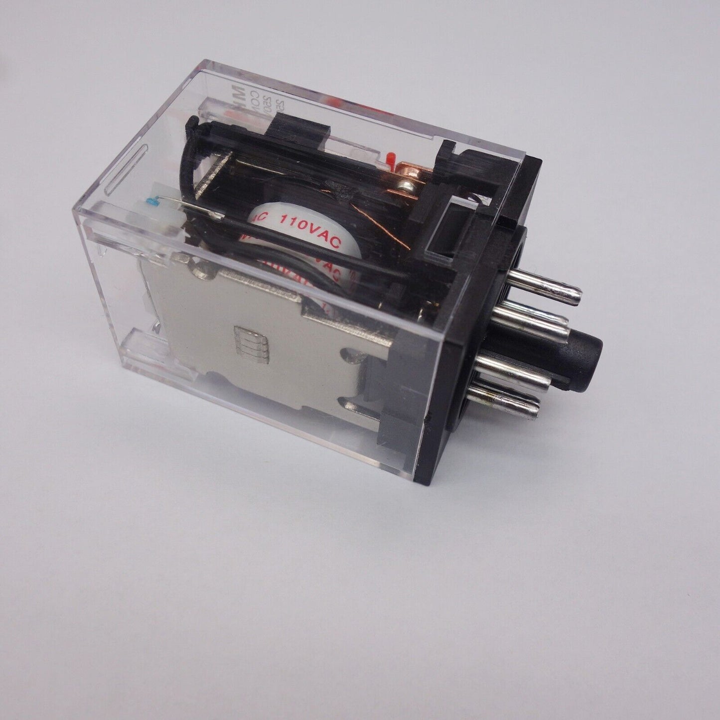 1pc PLUG IN RELAY 8PIN 2P FITS MK-2PNS 110V AC with TESTING BUTTON and indicator