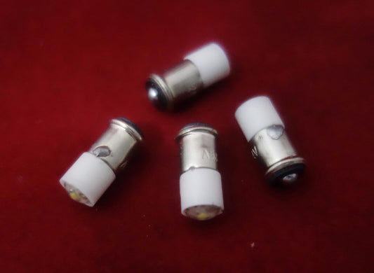 5PCS BA6S Mini LED BULB 6V AC/DC WHITE COLOR 