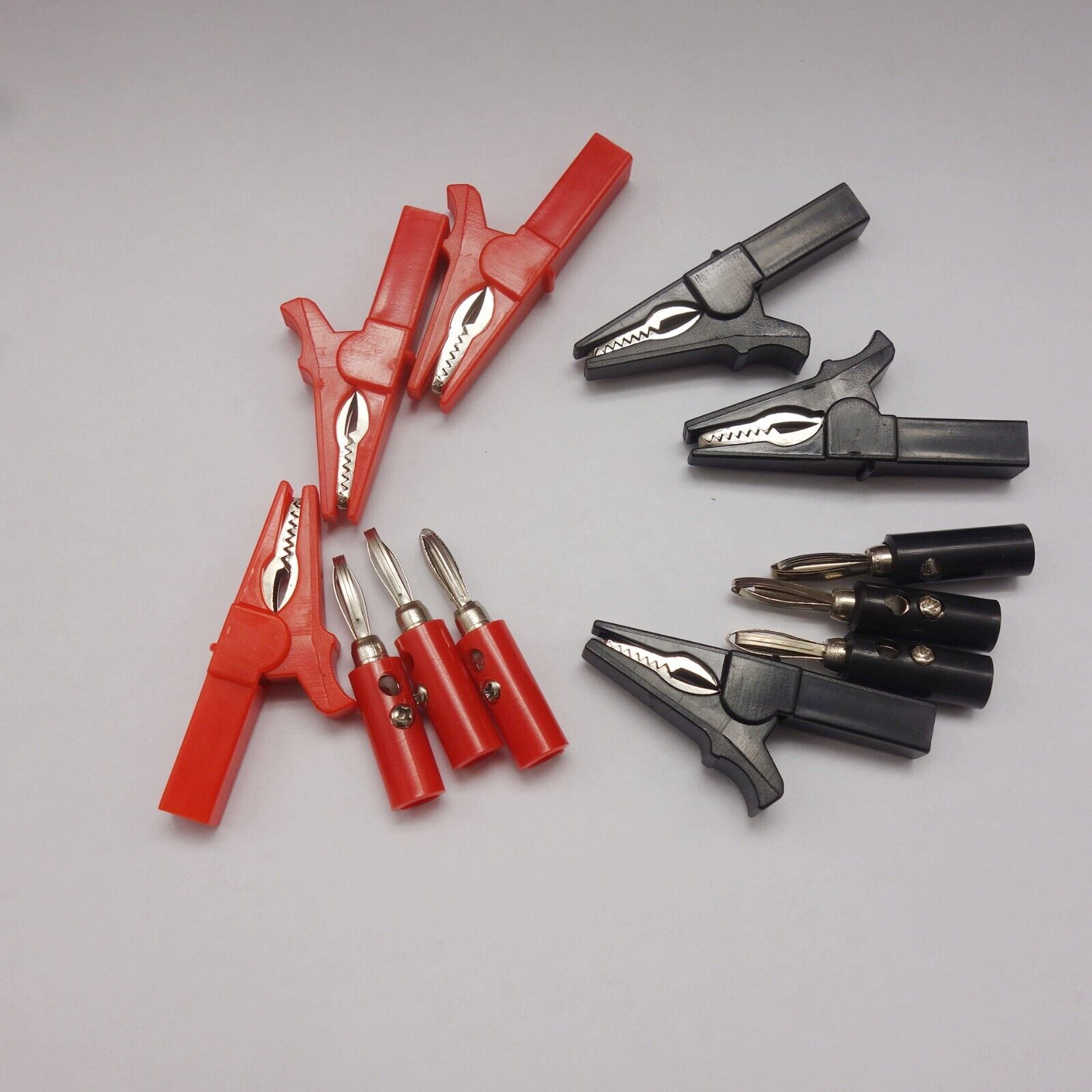 3 Pairs Crocodile/ Alligator/ Electrical Clips 55mm (2.16") Length with terminal