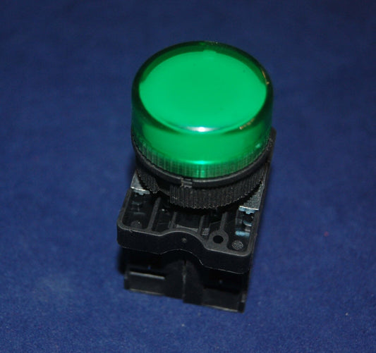 1PC 22MM Green LED Pilot Fits XB2-EV63 direct BA9S 220V AC LED Blub included
