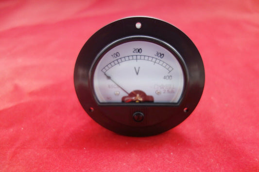 DC 0-400V Analog Voltmeter  Voltage Panel meter  Dia. 90mm Direct Connect