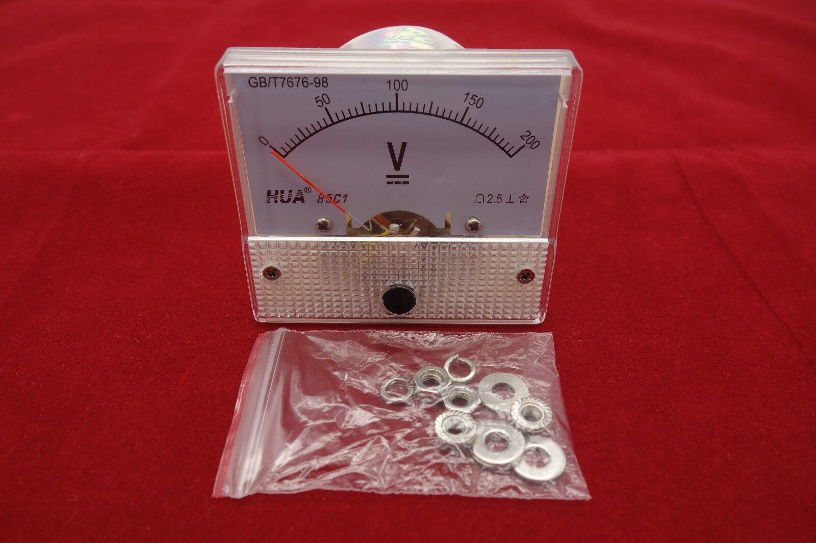 DC 0-200V Analog 85C1 Voltage Analogue Panel meter Directly connnected