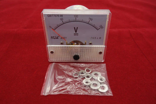 DC 0-200V Analog 85C1 Voltage Analogue Panel meter Directly connnected
