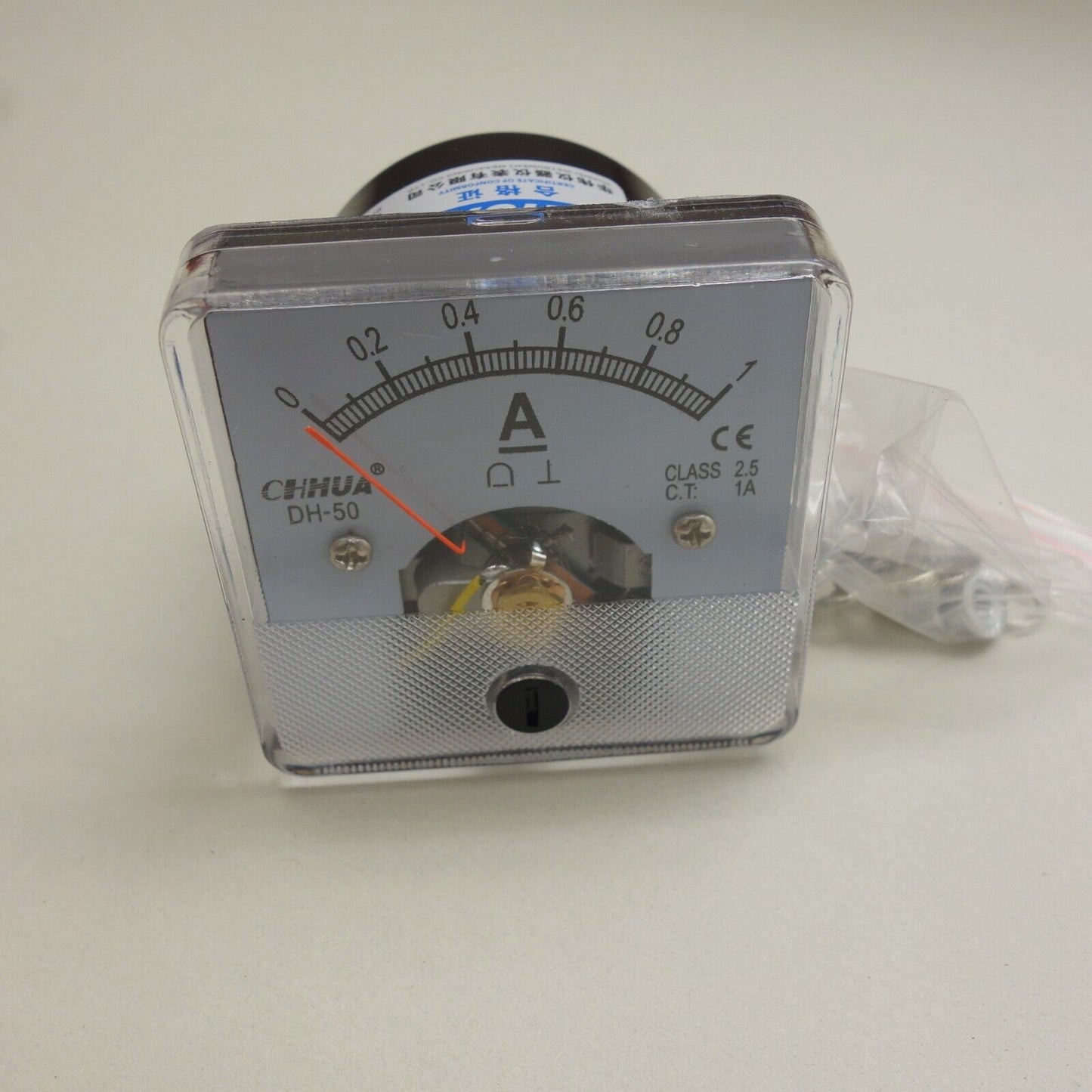 1PC DC  1A Analog Ammeter Panel AMP Current Meter 50*50mm 0-1A