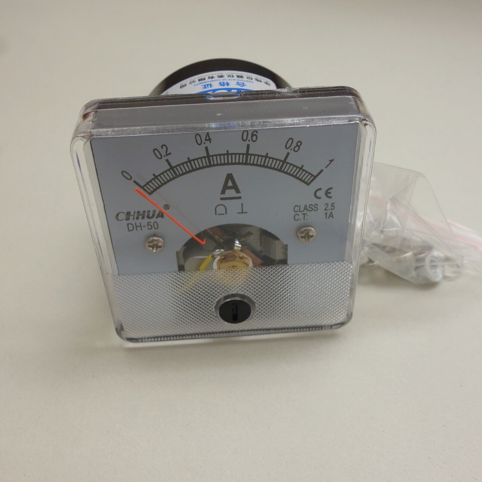 1PC DC  1A Analog Ammeter Panel AMP Current Meter 50*50mm 0-1A