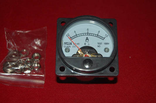 AC 0-10A Analog Ammeter Panel AMP Current Meter SO45 directly Connect