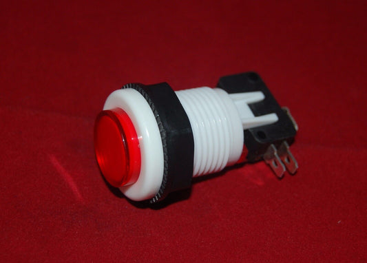 2PCS 27mm Install hole Red Pushbutton with Micro Switch 250V AC 15A