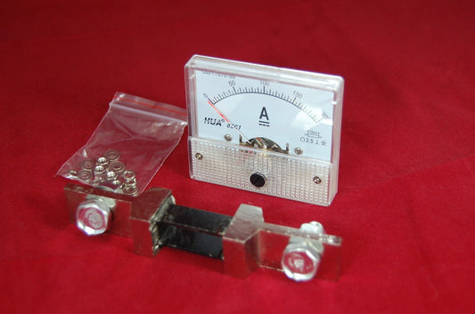 1PC DC 200A Analog Ammeter Panel AMP Current Meter 85C1 0-200A DC with Shunt