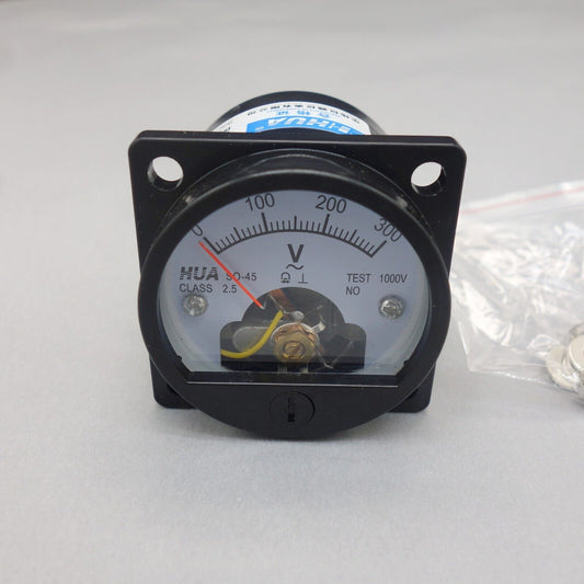 1pc AC 0-300V ROUND Analog Ammeter Panel AMP Current Meter SO45 directly Connect