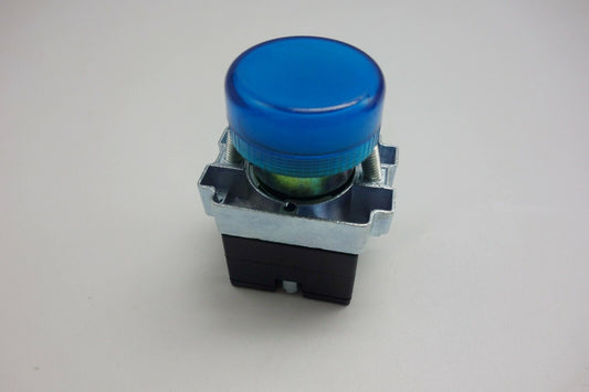 1PC 22MM Blue LED Pilot Fits XB2BV66 direct BA9S 24V AC/DC LED Blub included