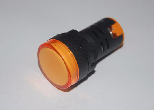  10PCS Pilot light Yellow Led Lamp 22mm Screw Terminal 220V  AD16-22D/S