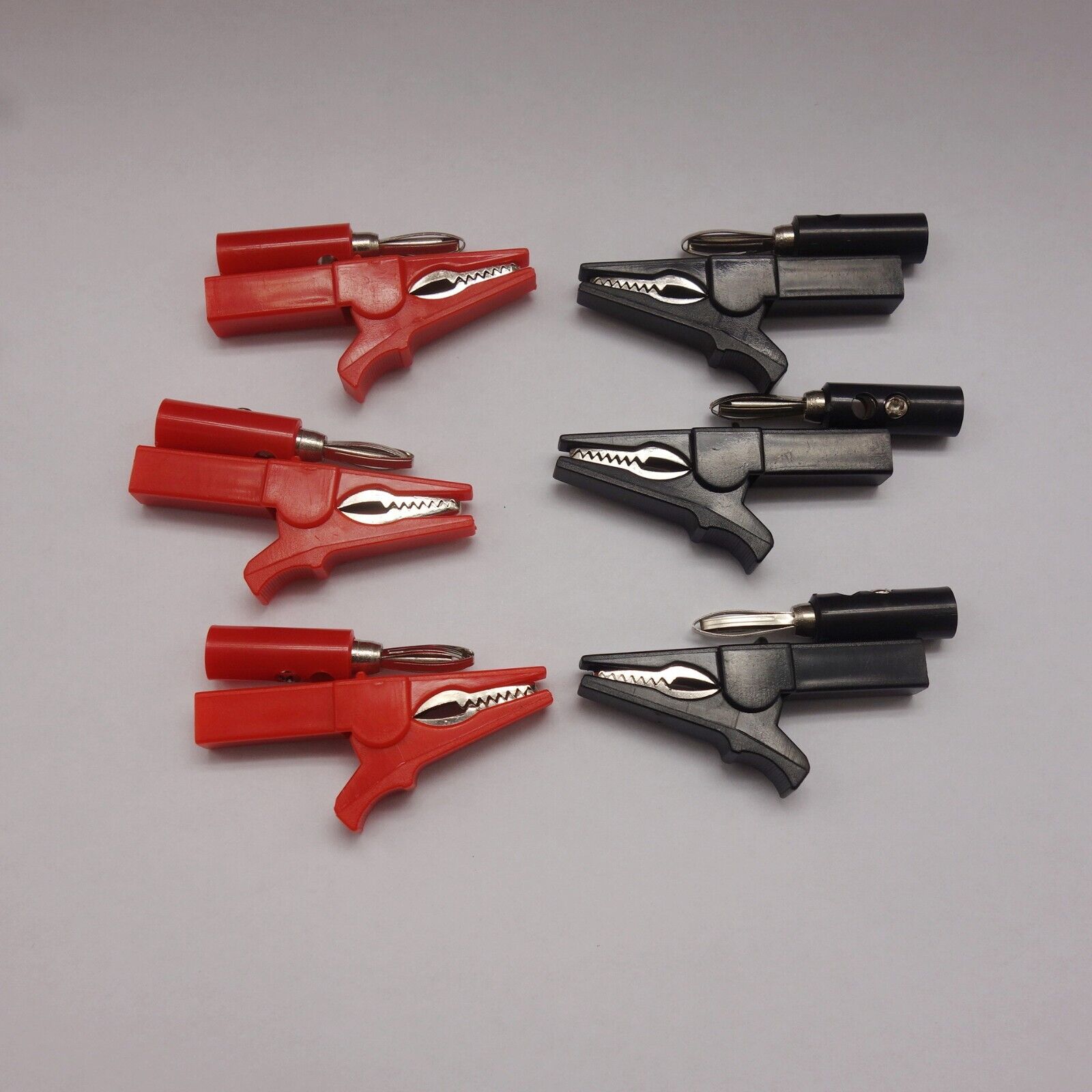 3 Pairs Crocodile/ Alligator/ Electrical Clips 55mm (2.16") Length with terminal